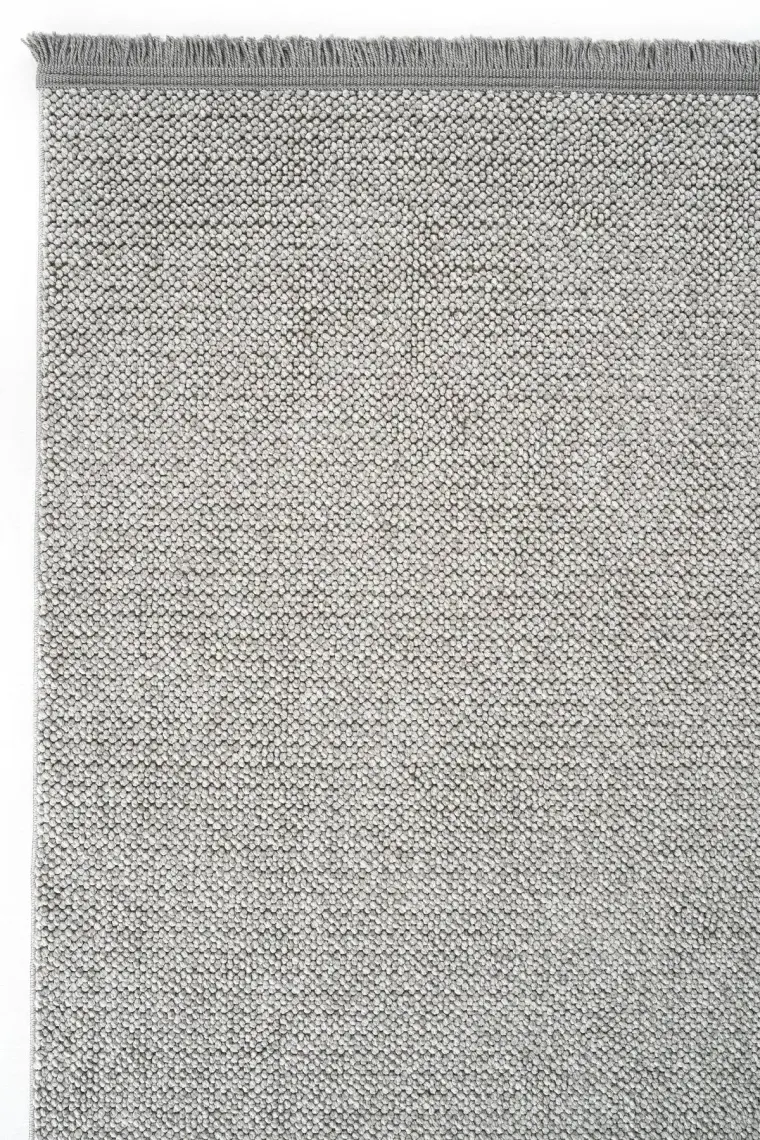 Cool Halı Mikasa Mks Plain Gri Yumuşak Dokulu Halı Kilim Salon Koridor Kesme Yolluk Dokuma Makine Halısı