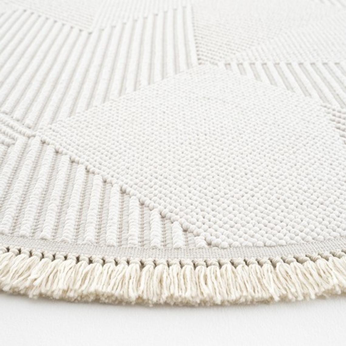 Cool Halı Vera 1454 Krem Halı Kilim Yumuşak Dokulu Salon Halısı Mutfak Antre Yuvarlak Dokuma Makine Halısı