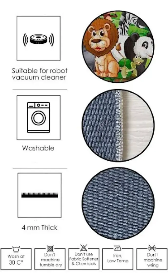Homefesto Dekoratif Pamuklu Dokuma Taban Modern Yıkanabilir Leke Tutmaz Ince Makine Dokuması Halı