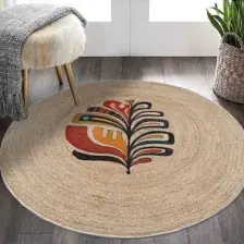 Homefesto Dekoratif Pamuklu Dokuma Taban Modern Yıkanabilir Leke Tutmaz Ince Makine Dokuması Halı
