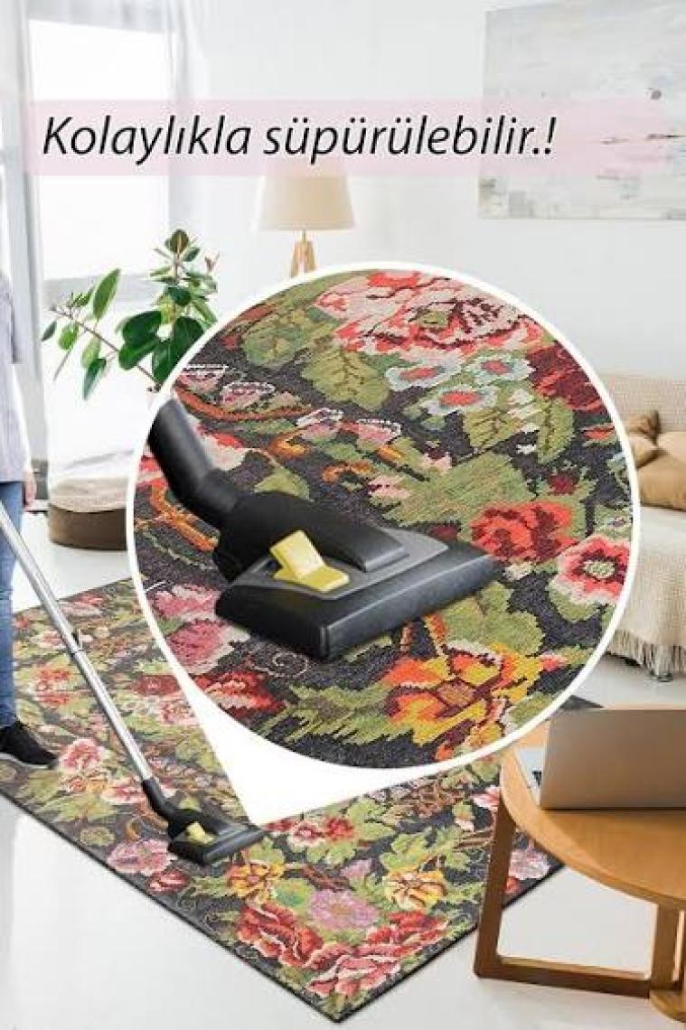 Artloop Etnik Desenli Salon Halısı, Soul Şönil |Pamuk-Polyester| Multi Halı Al 31