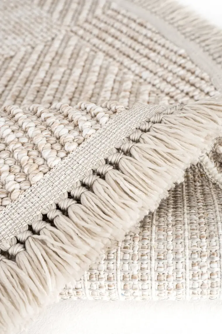 Cool Halı Vera 1455 Vizon Halı Kilim Yumuşak Dokulu Salon Halısı Mutfak Antre Yuvarlak Dokuma Makine Halısı
