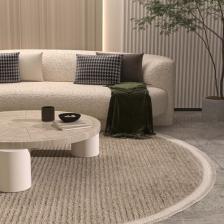 Cool Halı Vetrina 3602 Vizon Yumuşak Halı Kilim Salon Mutfak Koridor Kesme Yolluk Yuvarlak Makine Halısı