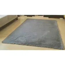 Tappeto Tavşan Tüyü Post Peluş Yıkanabilir Kaymaz Taban Halı  Gri