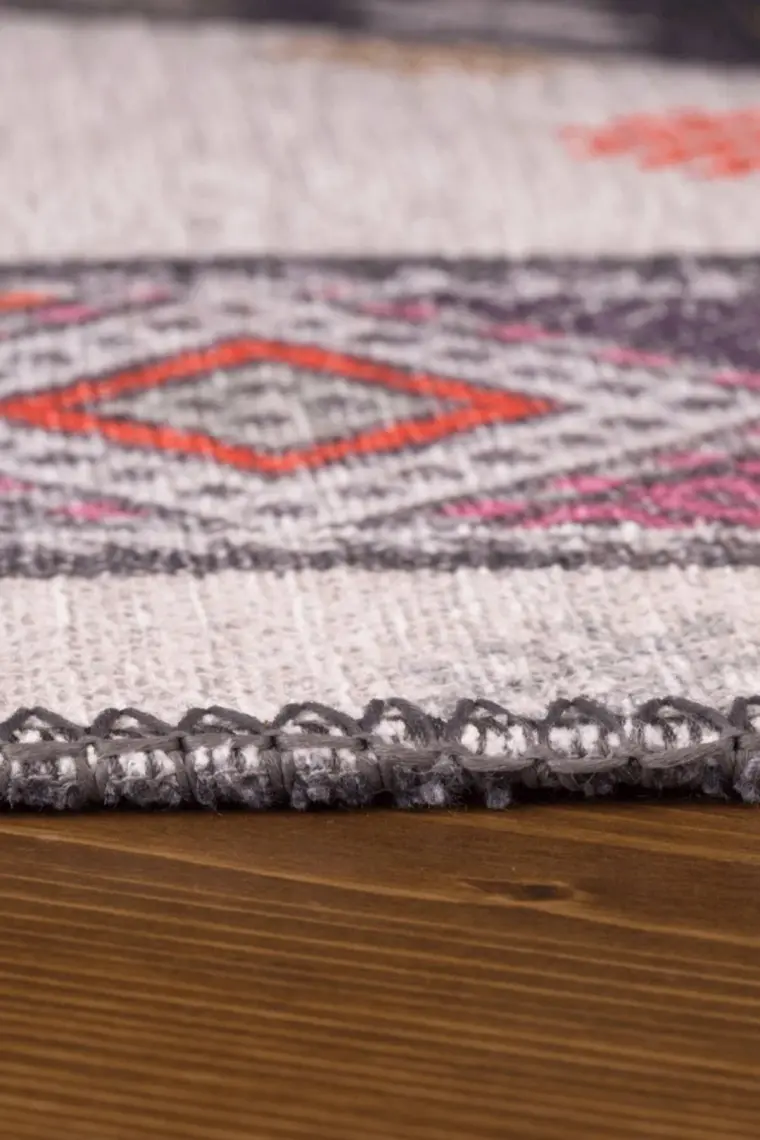 Artloop Jazz Patchwork Desenli Dokuma Taban Dekoratif Renkli Halı AL 45