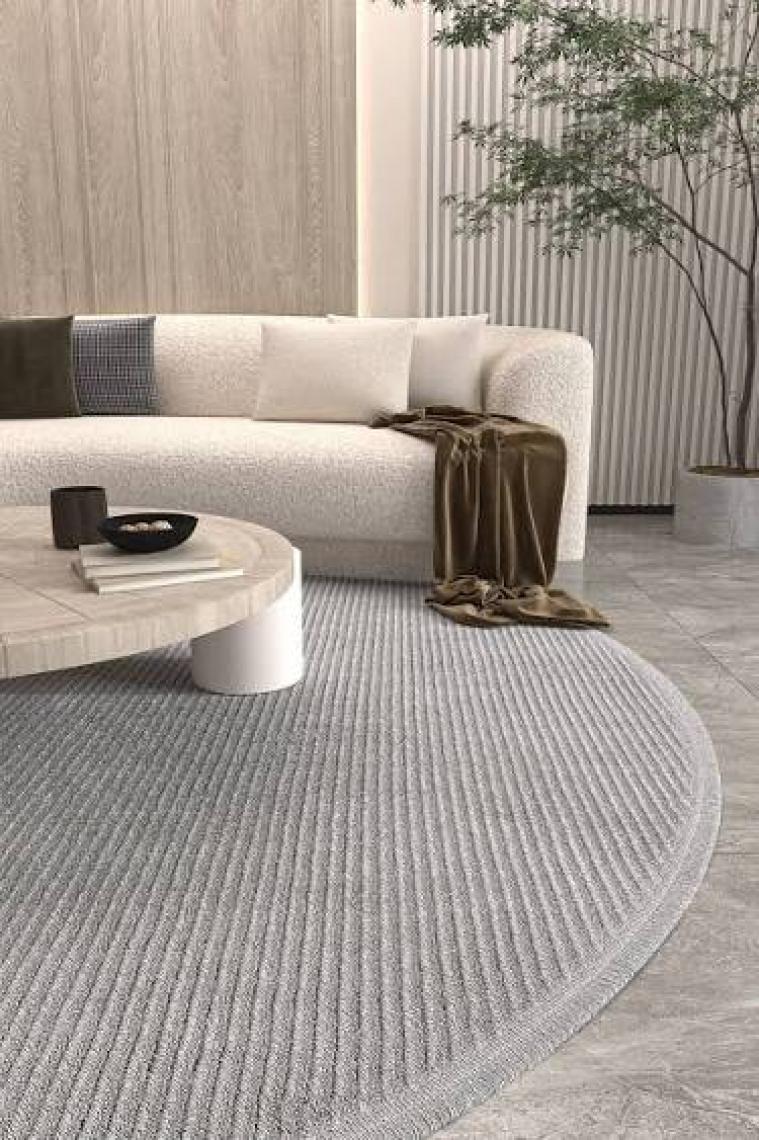 Cool Halı Vetrina 3603 Gri Yumuşak Halı Kilim Salon Mutfak Koridor Kesme Yolluk Yuvarlak Makine Halısı