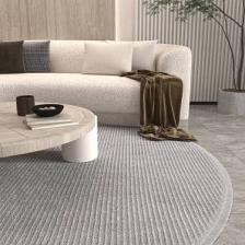 Cool Halı Vetrina 3603 Gri Yumuşak Halı Kilim Salon Mutfak Koridor Kesme Yolluk Yuvarlak Makine Halısı