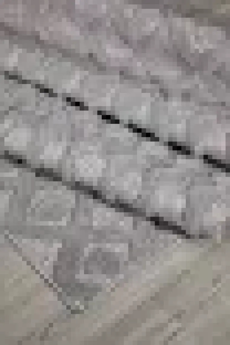 Silva Gri Halı Yıkanabilir Halı Balkon Halısı Oturma Odası Koridor Yatak Odası Halısı 58388A