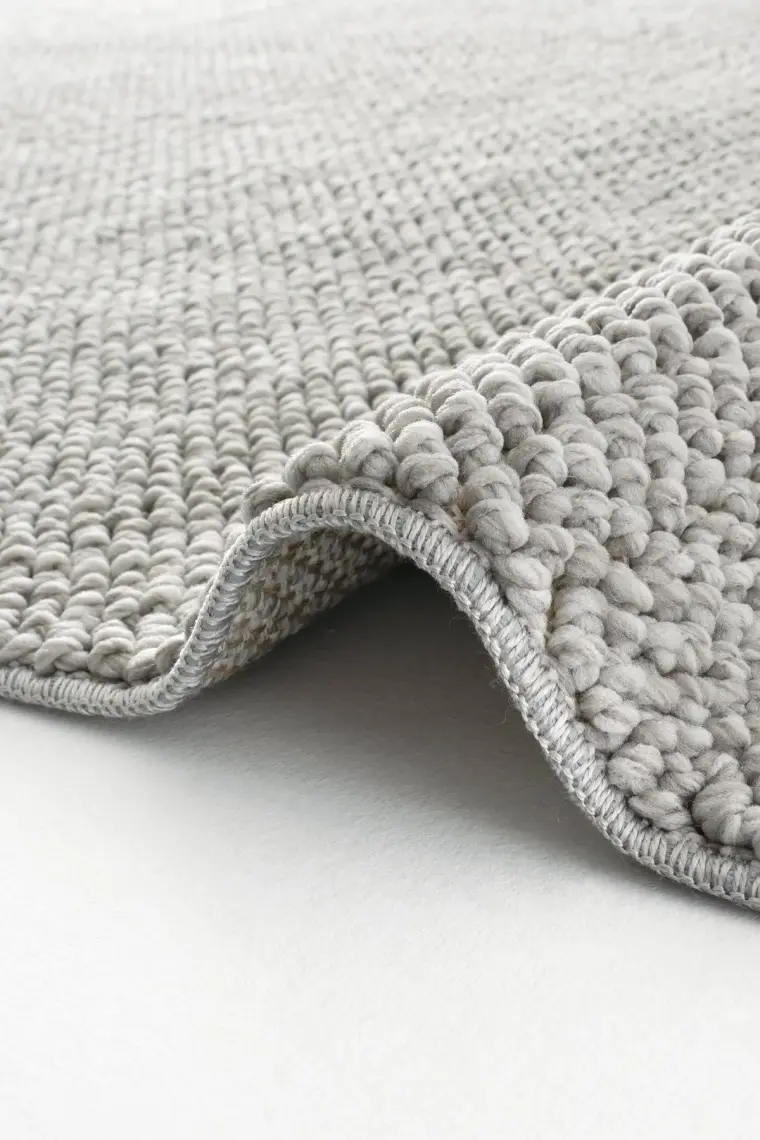Cool Halı Mikasa Mks Plain Gri Yumuşak Dokulu Halı Kilim Salon Koridor Kesme Yolluk Dokuma Makine Halısı