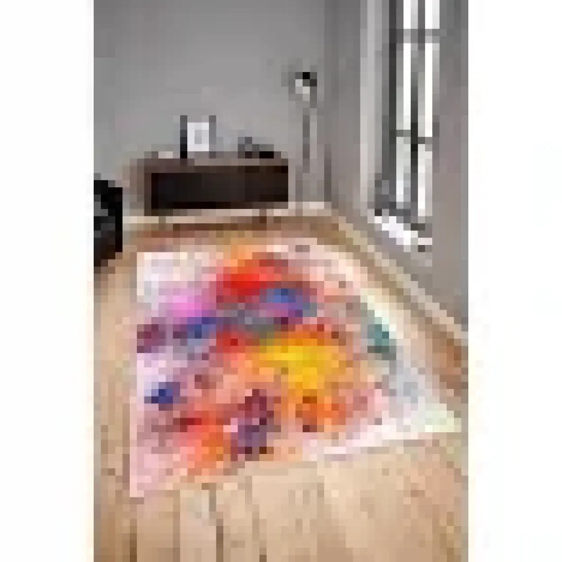 Homefesto Özel Tasarım Dekoratif Kaymaz Taban Yıkanabilir Trend Halı 80 x 120 cm