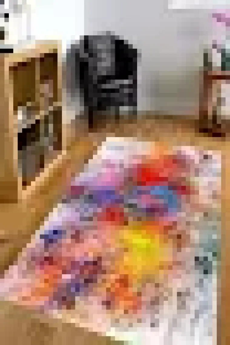 Homefesto Özel Tasarım Dekoratif Kaymaz Taban Yıkanabilir Trend Halı 80 x 120 cm