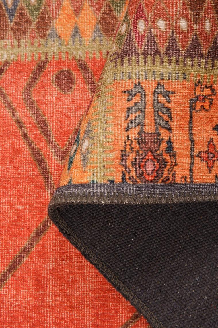 Artloop Patchwork Desenli Salon Halısı, Jazz Şönil |Pamuk-Polyester| Renkli Halı Al 332