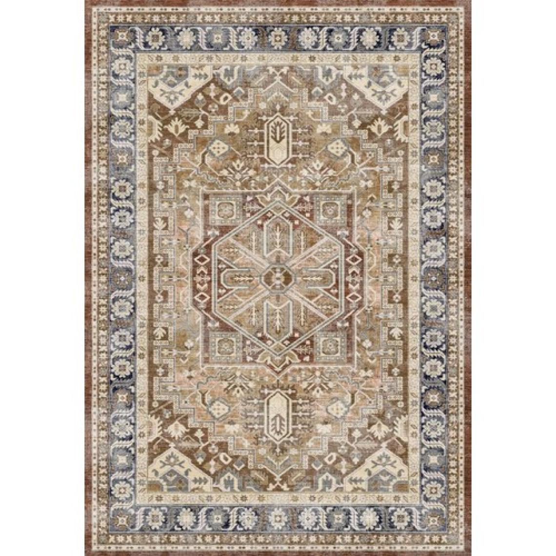 Melaris Halı Vintage Eskitme Bohem Yıkanabilir Şönil Kilim Pamuk Taban Dokuma Halı Oturma Odası Salon Balkon Mutfak Halısı