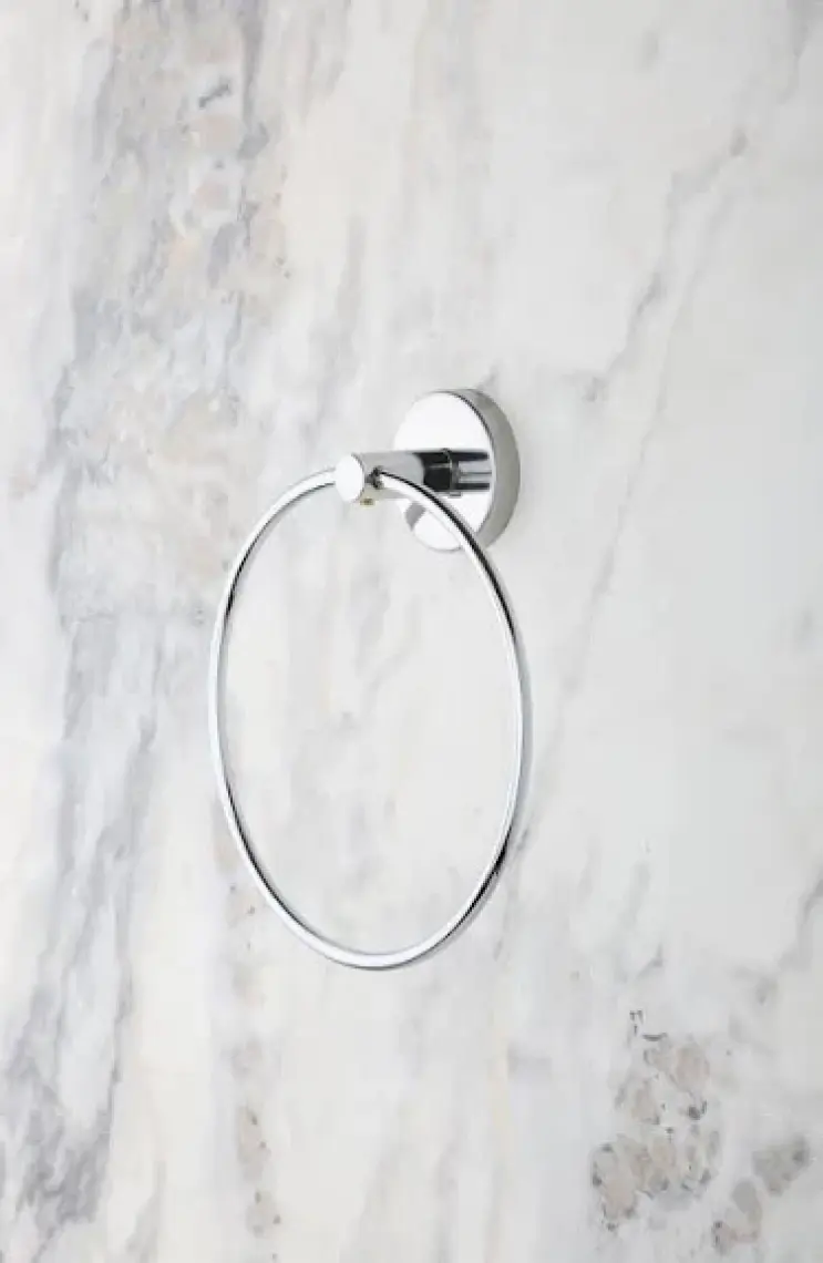 Alper Banyo Ceria Krom Eko Yuvarlak Havluluk Havlu Askısı Havlu Asacağı Ister Yapıştır Ister Montajla