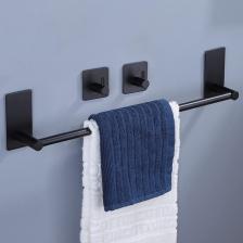Zift Unique Paslanmaz Çelik Havluluk & 2 Adet Bornoz Askısı - 45CM Havluluk Havlu Askısı Takım Düzenleyici Askı