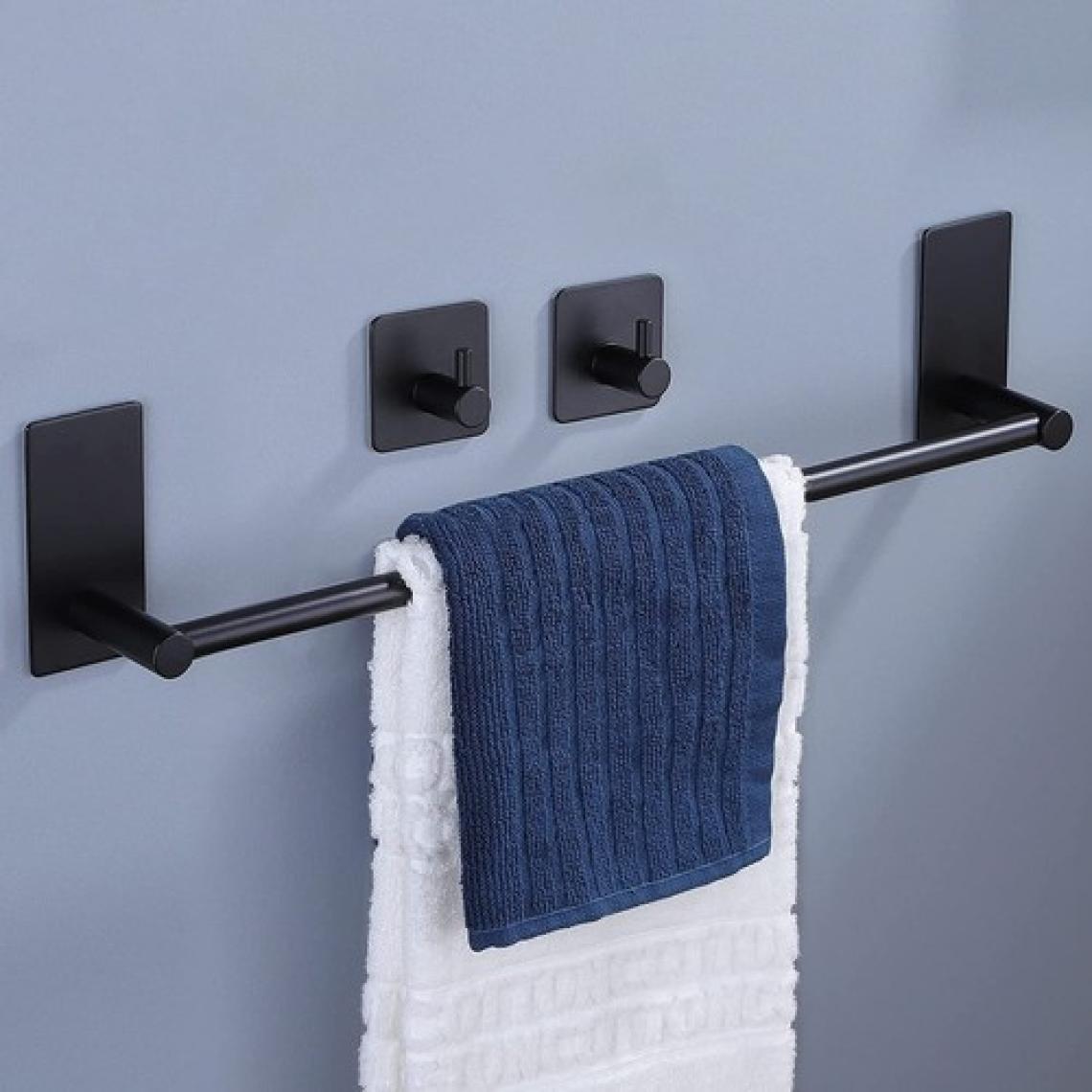 Zift Unique Paslanmaz Çelik Havluluk & 2 Adet Bornoz Askısı - 45CM Havluluk Havlu Askısı Takım Düzenleyici Askı