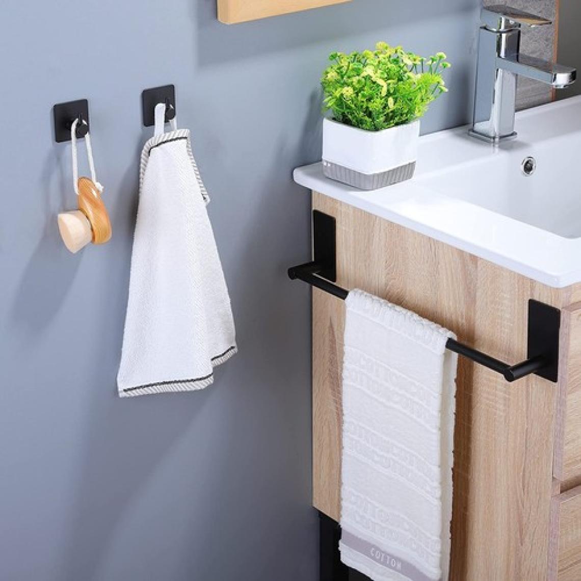 Zift Unique Paslanmaz Çelik Havluluk & 2 Adet Bornoz Askısı - 45CM Havluluk Havlu Askısı Takım Düzenleyici Askı