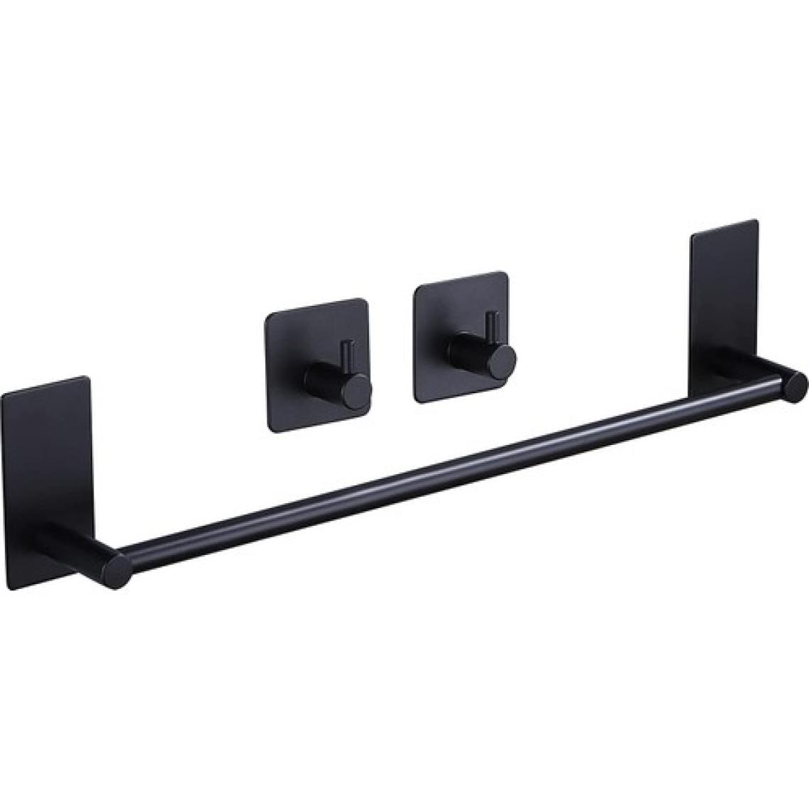 Zift Unique Paslanmaz Çelik Havluluk & 2 Adet Bornoz Askısı - 45CM Havluluk Havlu Askısı Takım Düzenleyici Askı