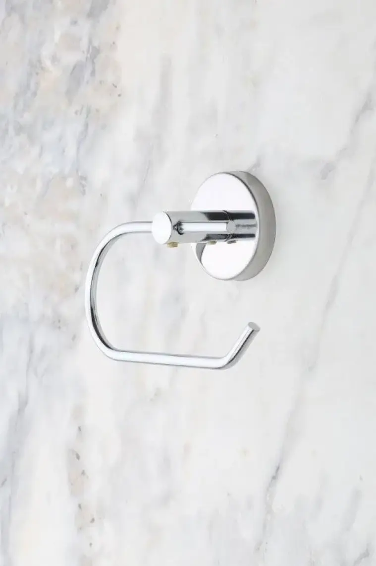 Alper Banyo Ceria Krom Eko Kapaksız Tuvalet Kağıdı Askısı Tuvalet Kağıtlığı Ister Yapıştır Ister Montajla
