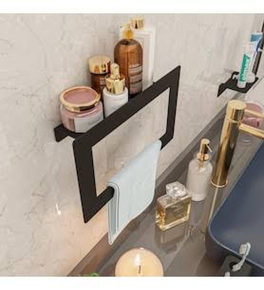 Lamizon Banyo Havlusu El Yüz Havlusu Banyo Havlu Askısı Raf 27CM