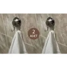Evistro Krom Vakumlu Banyo Havlu Askısı 2 Adet Gönderilir