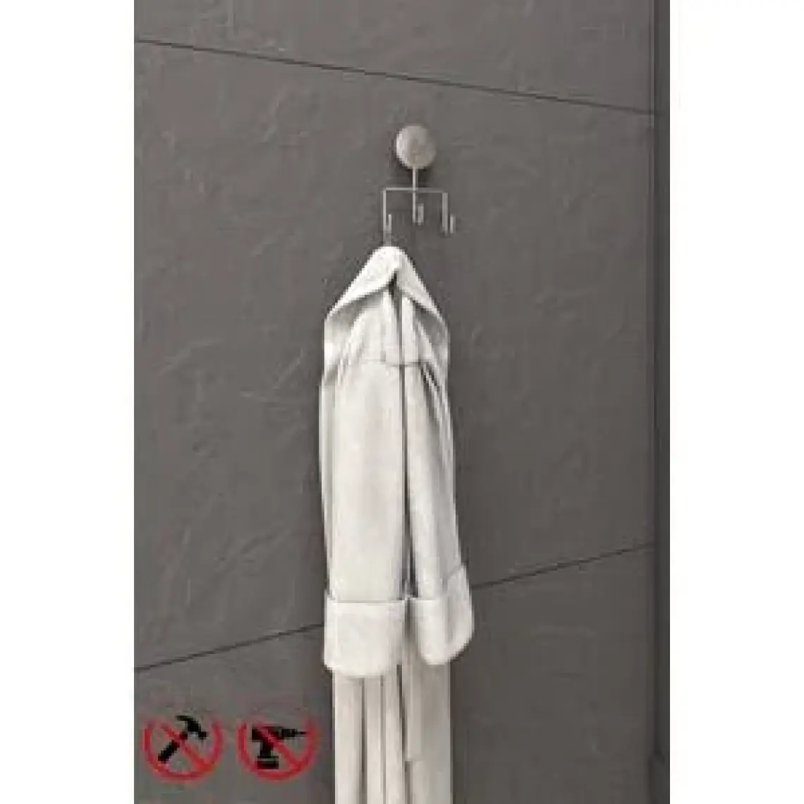 Alper Banyo Alper Banyo İris Krom Üçlü Banyo Havlu Askısı Havlu Asacağı İster Yapıştır İster Montajla