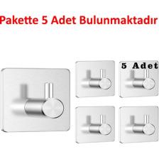 Ardini Kendinden Yapışkanlı Askılık Havlu Duvar Portmanto Anahtarlık Raf Kanca Elbise Şapka Kepçe Maşa Kaşık Askısı Paslanmaz Çelik Pakette 5 Adet