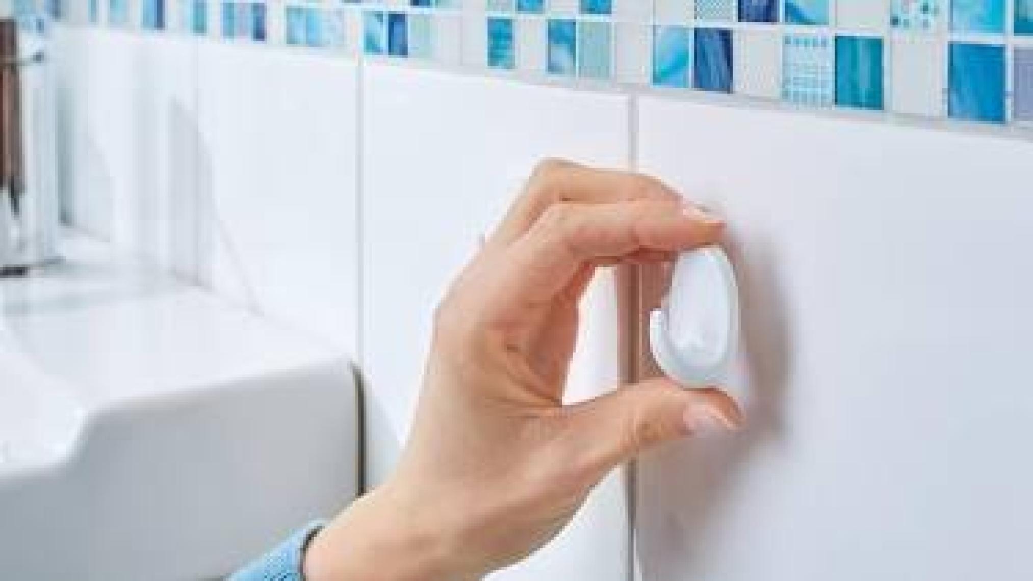 Tesa 66603 Kendinden Yapışkanlı Oval Plastik Beyaz Askı 2'li Paket