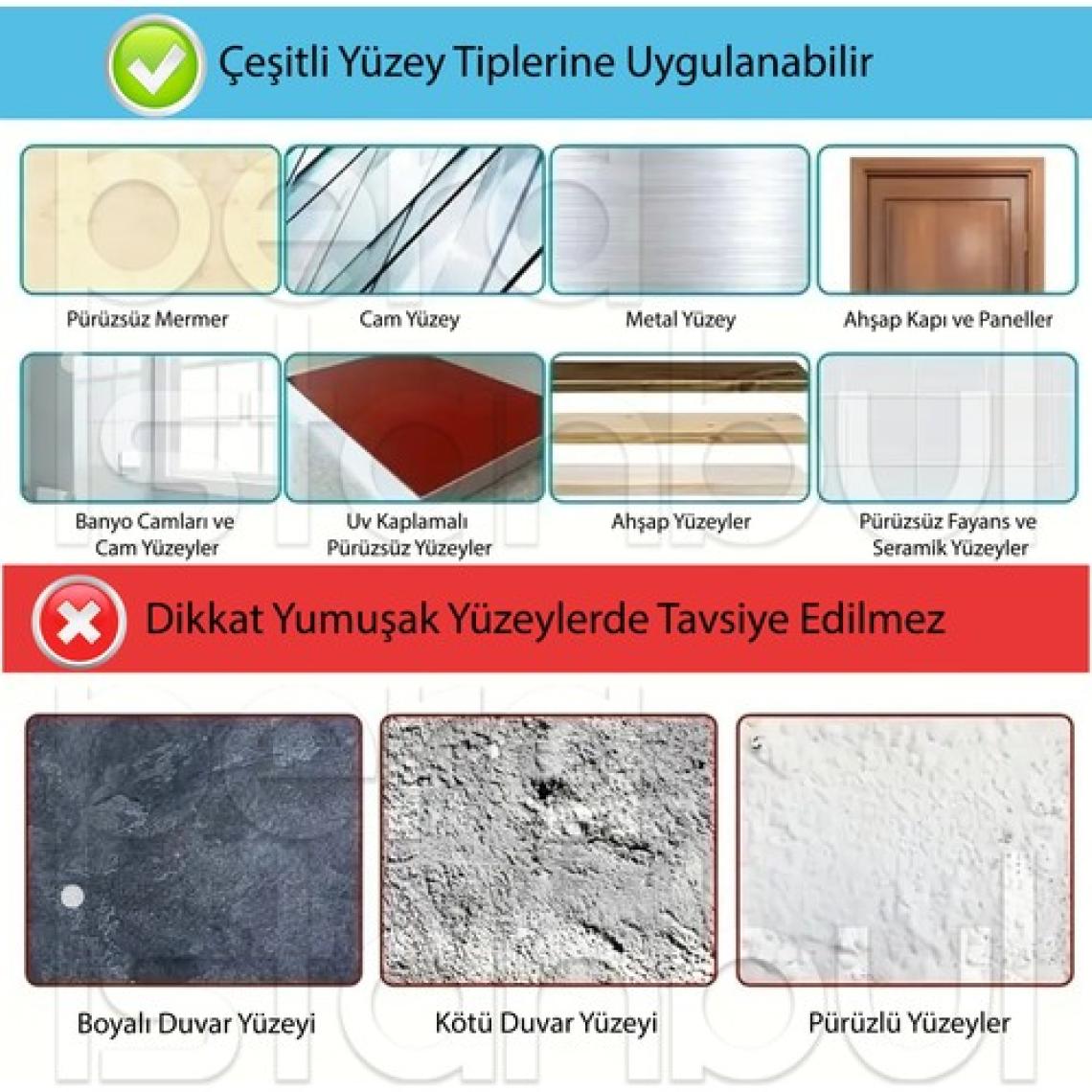 Pera İstanbul 20 Adet Süper Güçlü Şeffaf Çerçeve Askısı Lekesiz Duvar Yapışkanı Mutfak Banyo Raf Tutucu Aksesuarı
