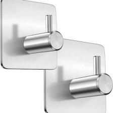 Zift Unique 2 Adet Paslanmaz Çelik İnox Banyo Askısı Bornoz Askısı Havlu Askısı Havluluk Paslanmaz Hooks