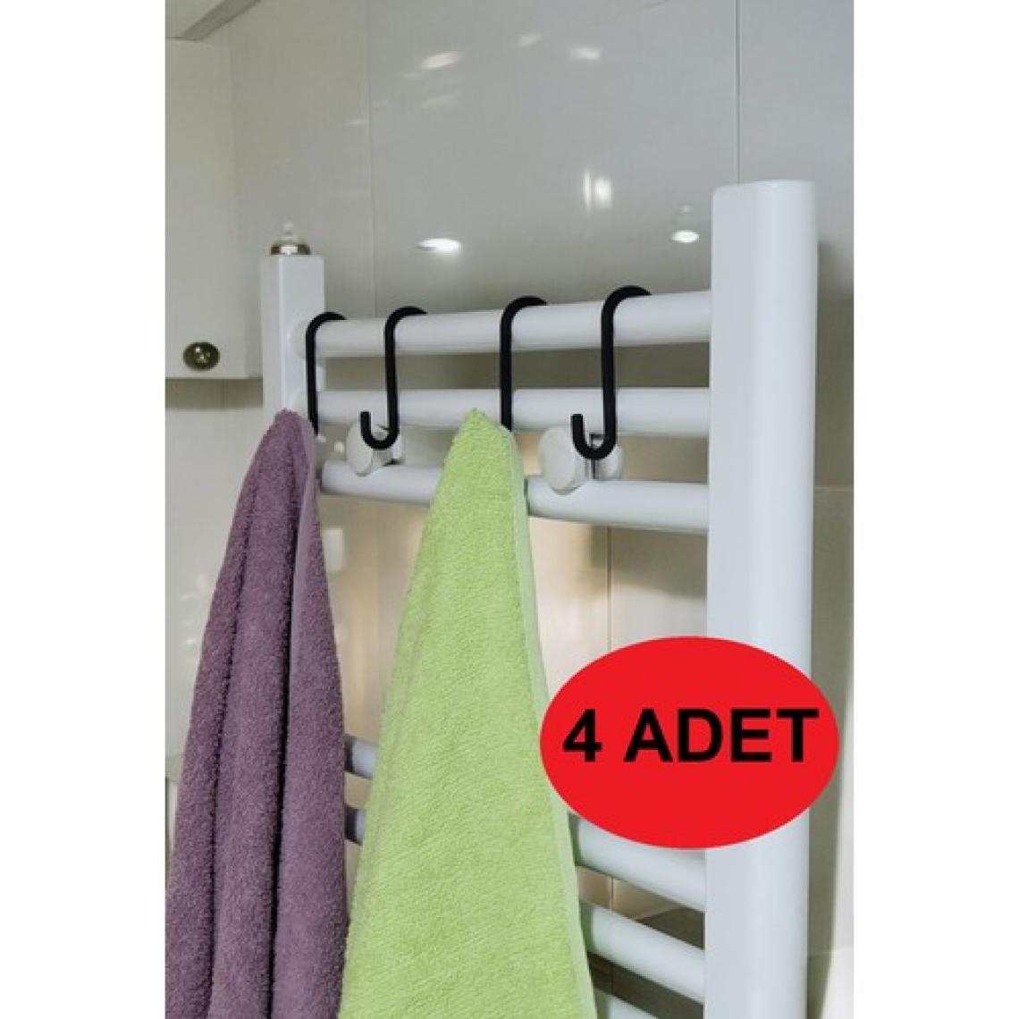 Peka 4 Adet Paslanmaz Banyo Kancası Şampuanlık Askısı Banyo Düzenleyici Lif Kese Askısı Mutfak Askısı