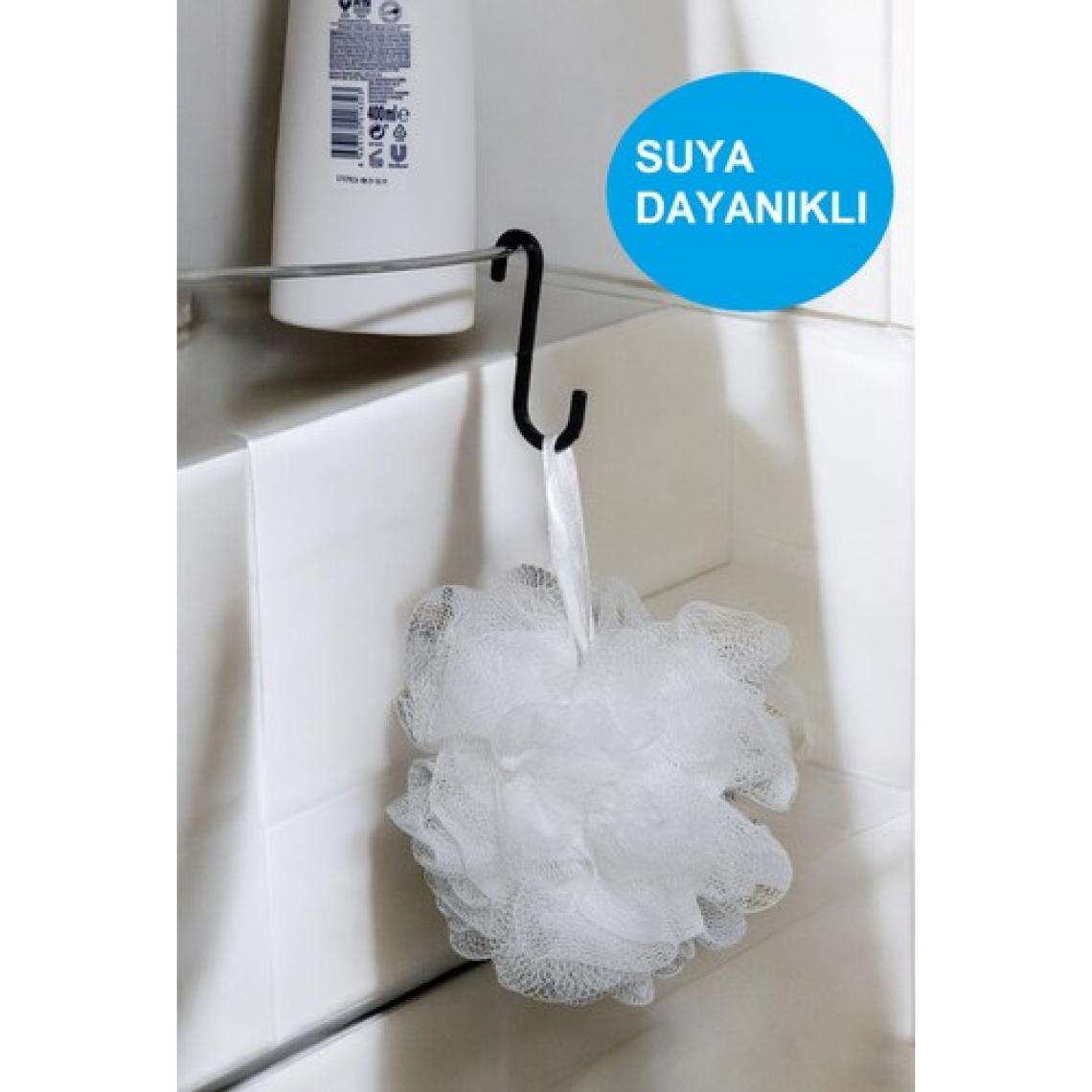 Peka 4 Adet Paslanmaz Banyo Kancası Şampuanlık Askısı Banyo Düzenleyici Lif Kese Askısı Mutfak Askısı