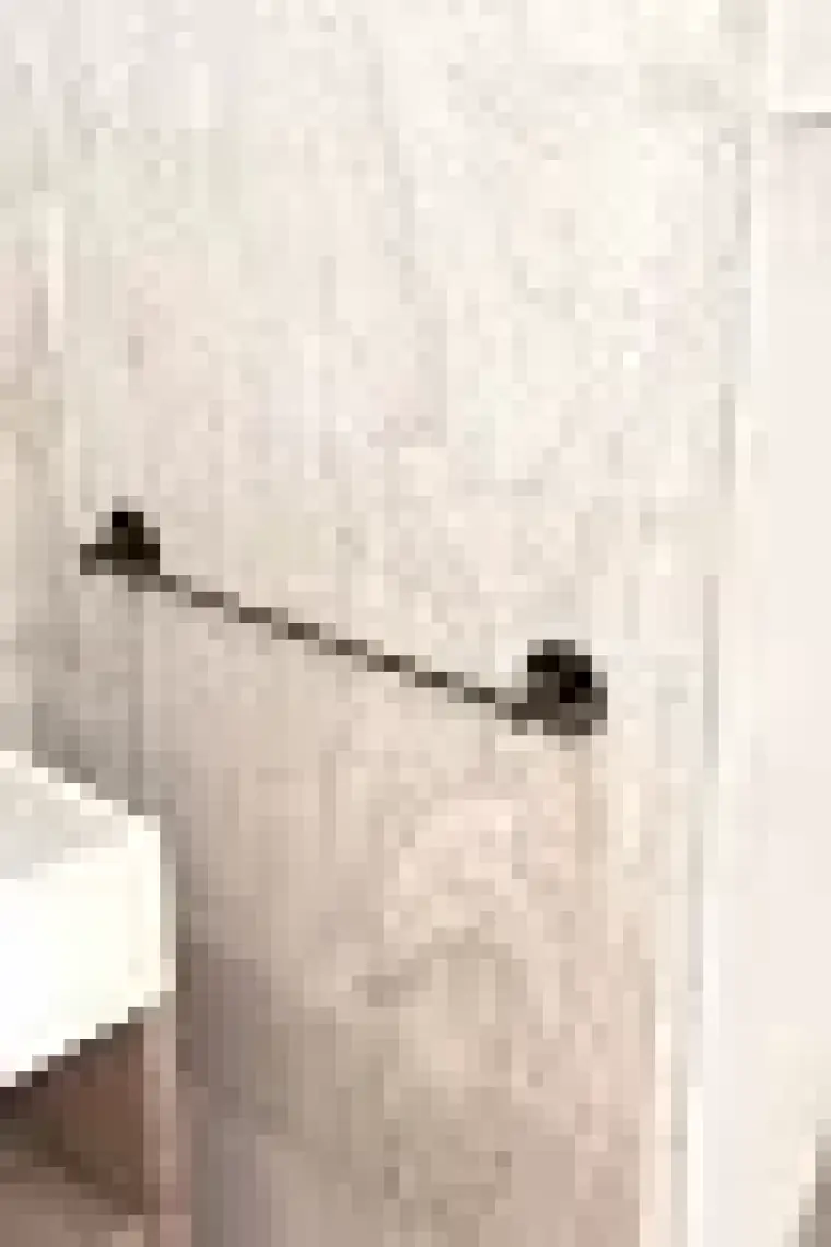 Siyah Ekonomik Uzun Havluluk, Banyo Havlu Askısı