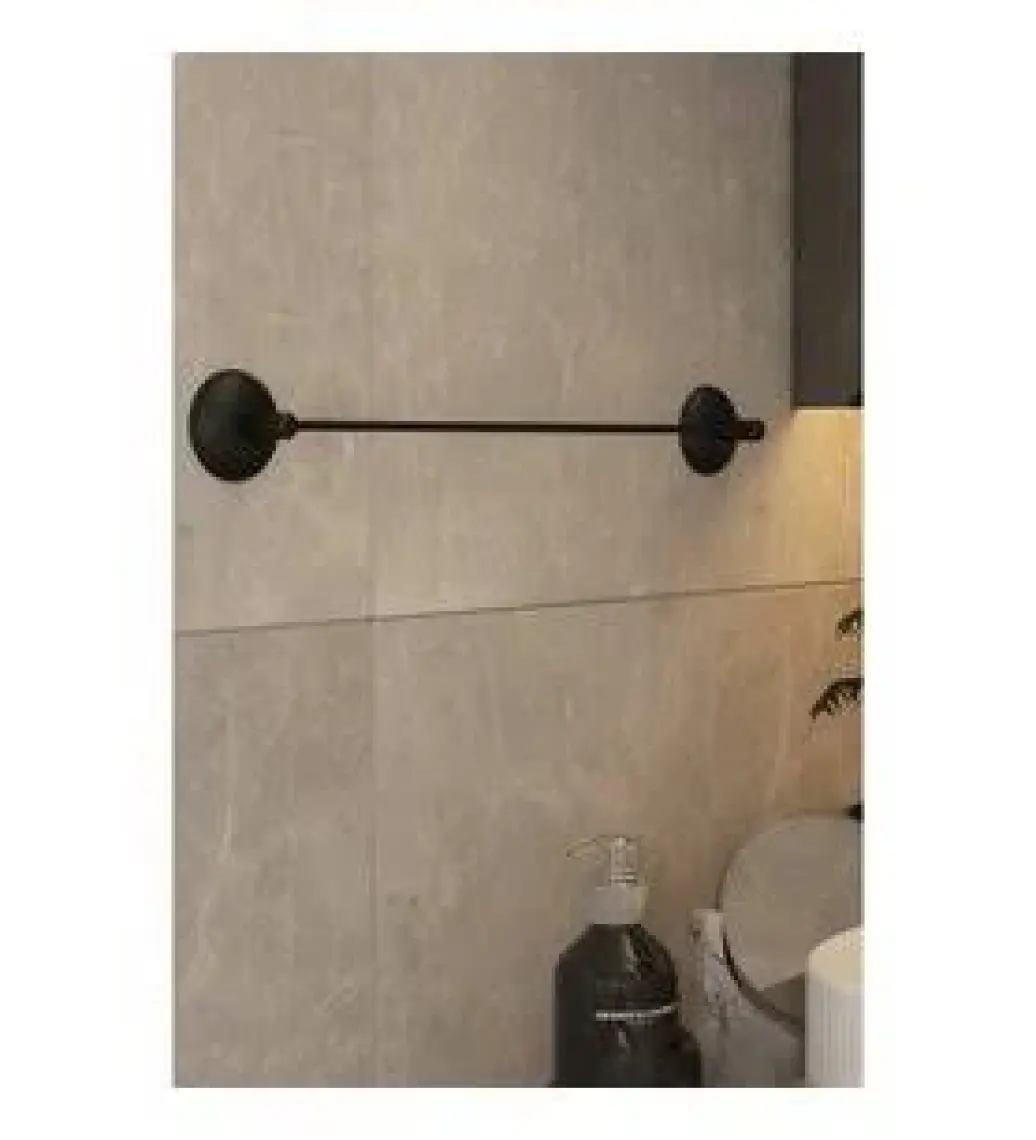 Siyah Ekonomik Uzun Havluluk, Banyo Havlu Askısı