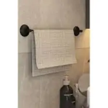 Siyah Ekonomik Uzun Havluluk, Banyo Havlu Askısı