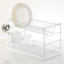 Hagen  Paslanmaz Iki Katlı Tabaklık Bulaşıklık 50 cm Beyaz