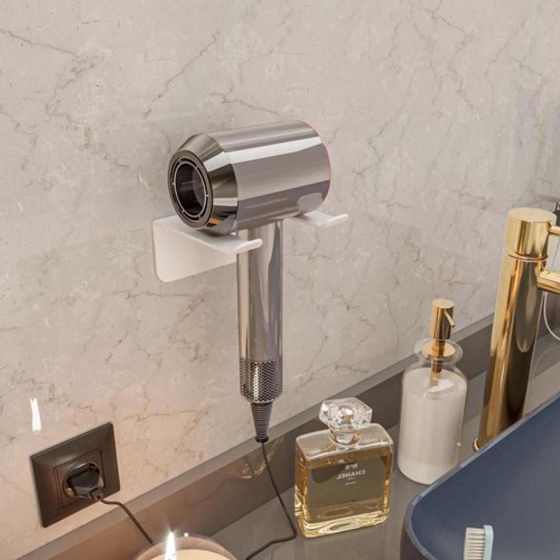 Lamizon Saç Kurutma Makinesi Tutacağı Fön Makinesi Askısı Banyo Askılık