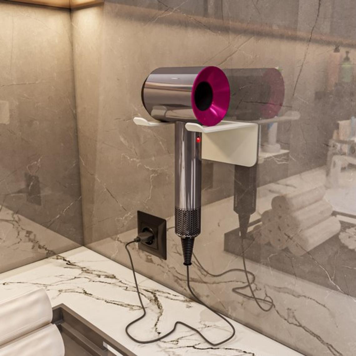 Lamizon Saç Kurutma Makinesi Tutacağı Fön Makinesi Askısı Banyo Askılık