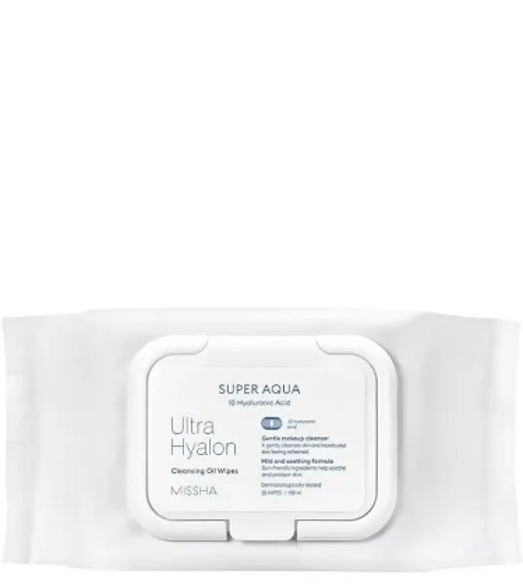 MISSHA Hyalüronik Asitli, Yağ Bazlı Makyaj Temizleme Mendili Super Aqua Ultra Hyalron Cleansing Oil Wipes