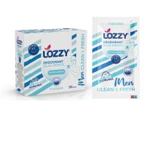 Lozzy Erkekler Için Deodorant Mendilleri -Okyanus Kokulu - Doğal ve Etkili Vegan Içerikler - Alüminyumsuz - Plastiksiz - Ph Dengeli - Hipoalerjenik - 30'lu Paketi
