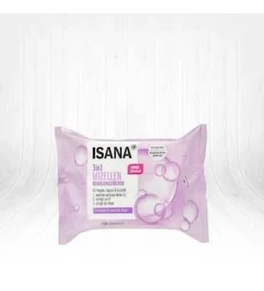 Isana Yüz Temizleme Mendili 3 In 1 Kuru ve Hassas Ciltler Için 25'li