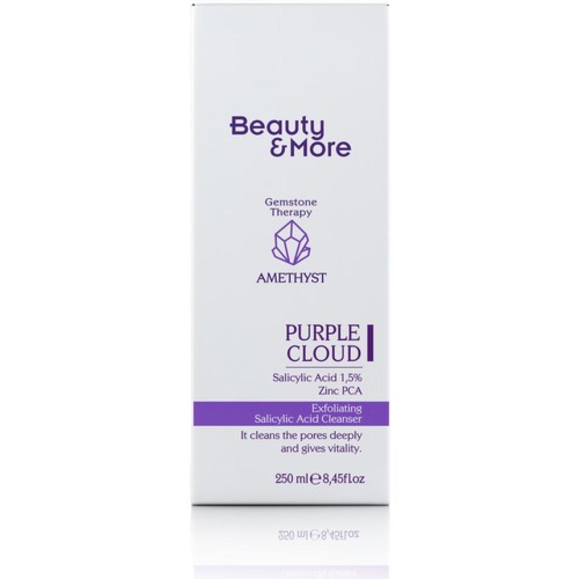 Beauty&More Ametist  Purple Cloud Yağlı ve Akneli Ciltler Için Yüz Yıkama Jeli 250 ml  
Salicylic Acid 1,5% + Zinc PCA+ Ametist  Powder