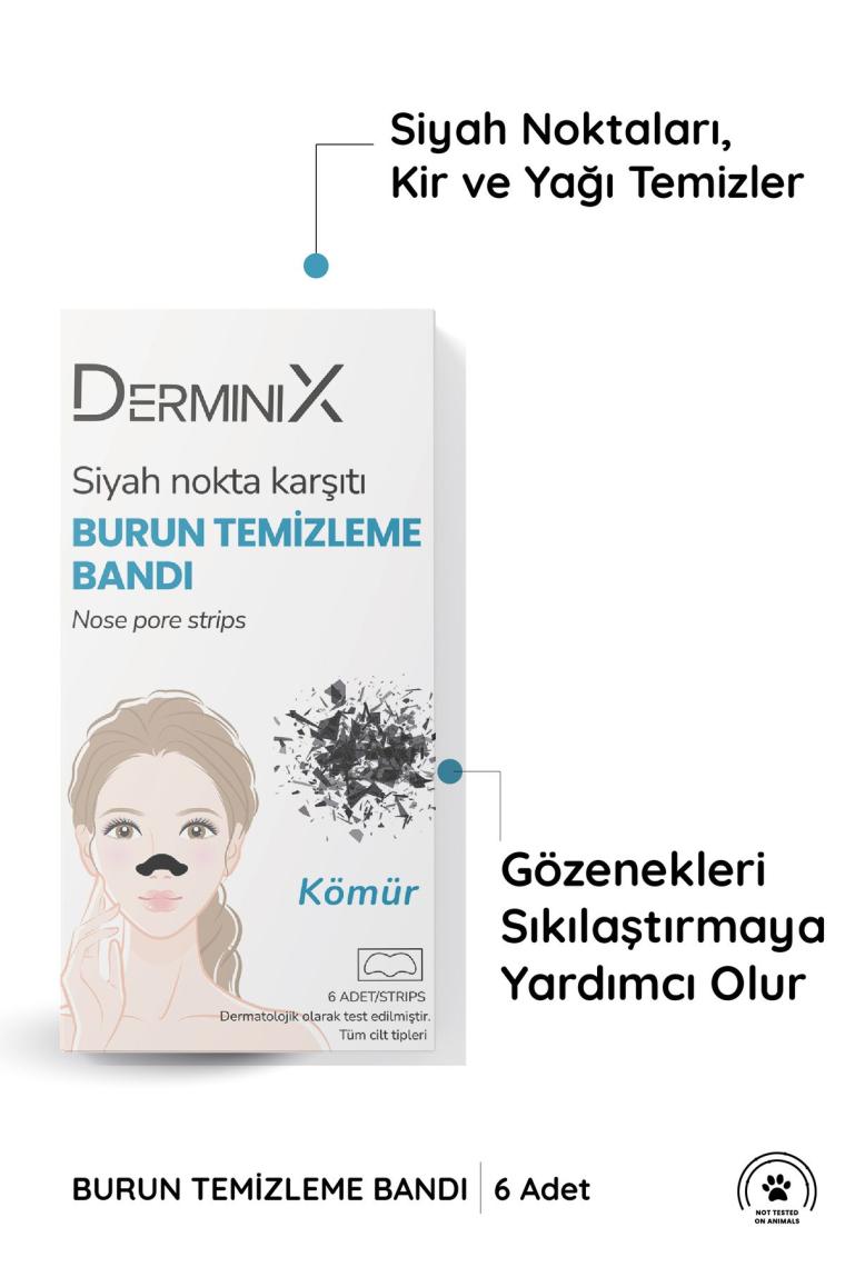 Kömürlü Siyah Nokta Ve Gözenek Temizleyici Burun Bandı