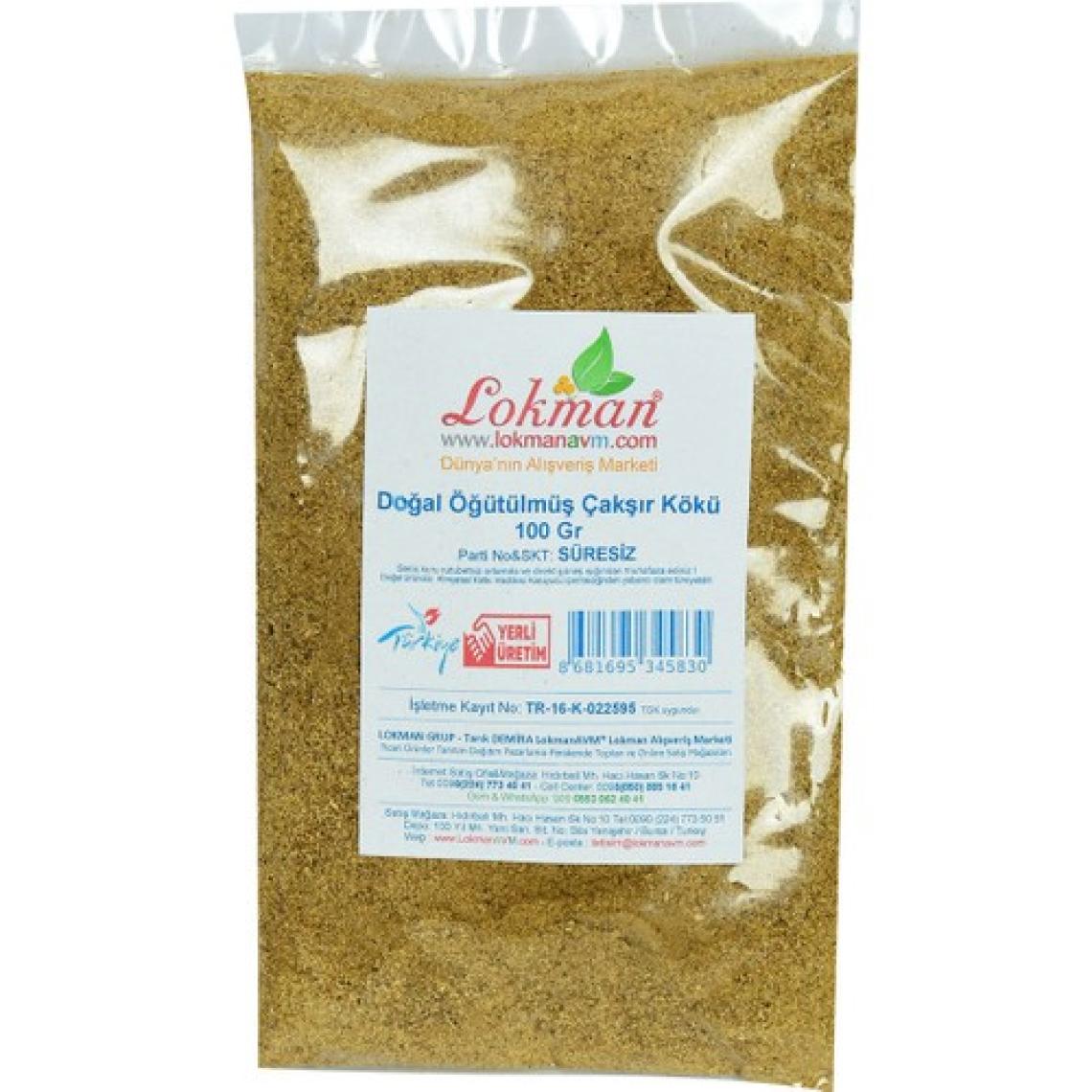 LokmanAVM Doğal Öğütülmüş Çakşır Kökü 100 gr Paket