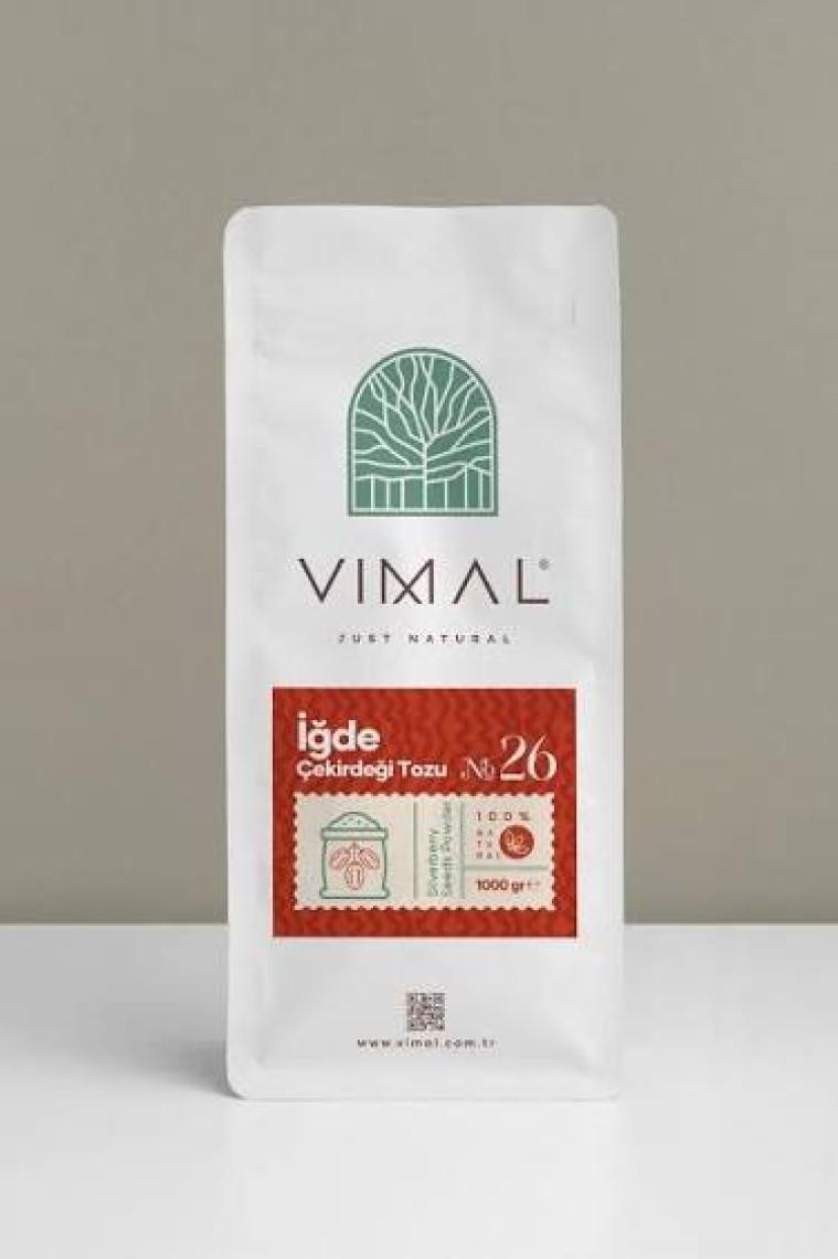 Vımal Iğde Çekirdeği Tozu Saf, Doğal ve Katkısız Tam Öğütülmüş 1000 gr Kilitli Ambalaj