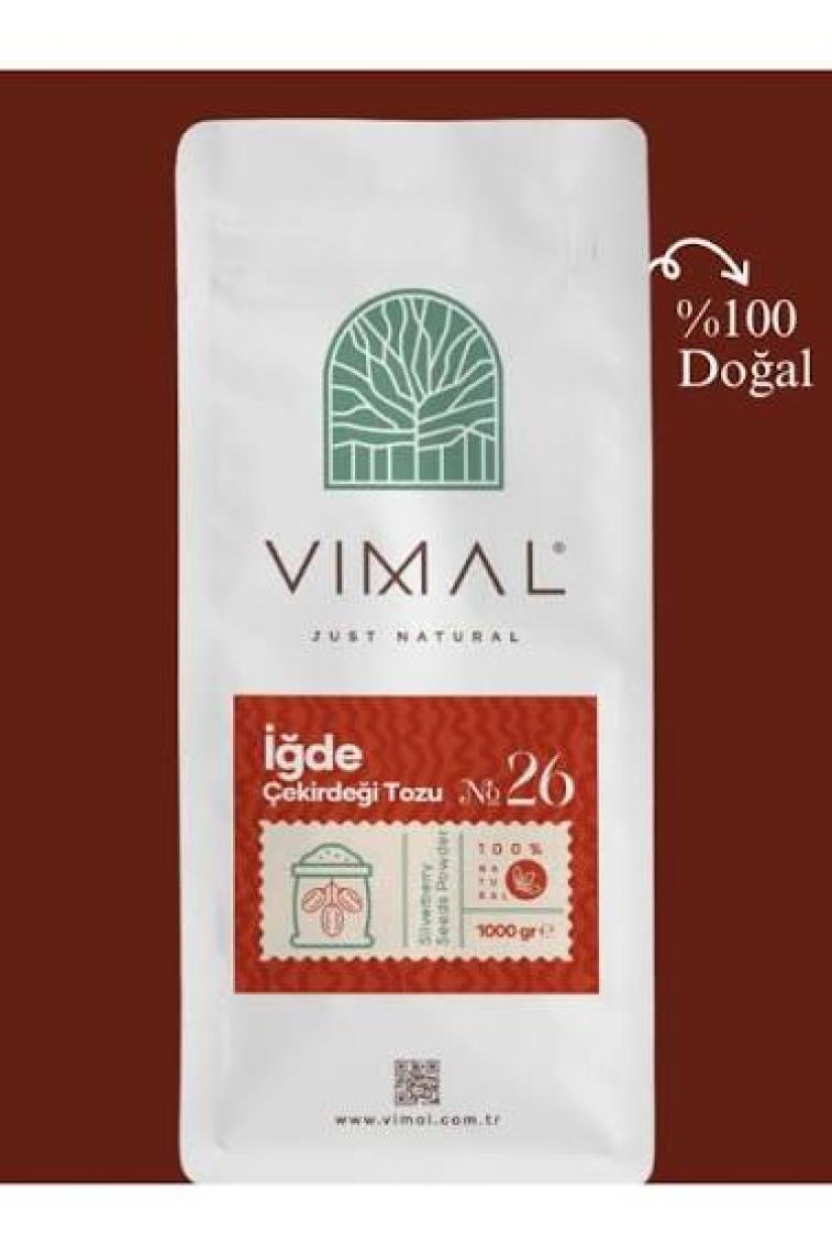 Vımal Iğde Çekirdeği Tozu Saf, Doğal ve Katkısız Tam Öğütülmüş 1000 gr Kilitli Ambalaj