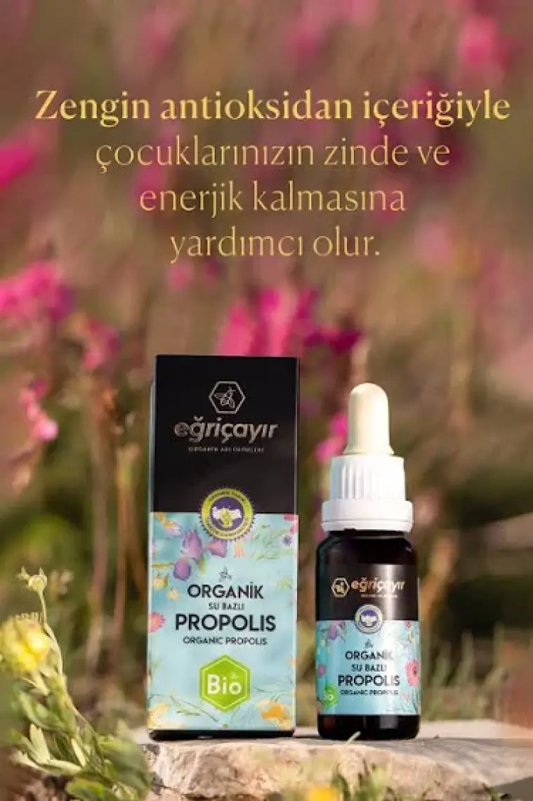 Eğriçayır Organik Su Bazlı Propolis Damla 2 x 20 ml