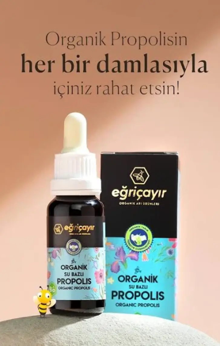 Eğriçayır Organik Su Bazlı Propolis Damla 2 x 20 ml