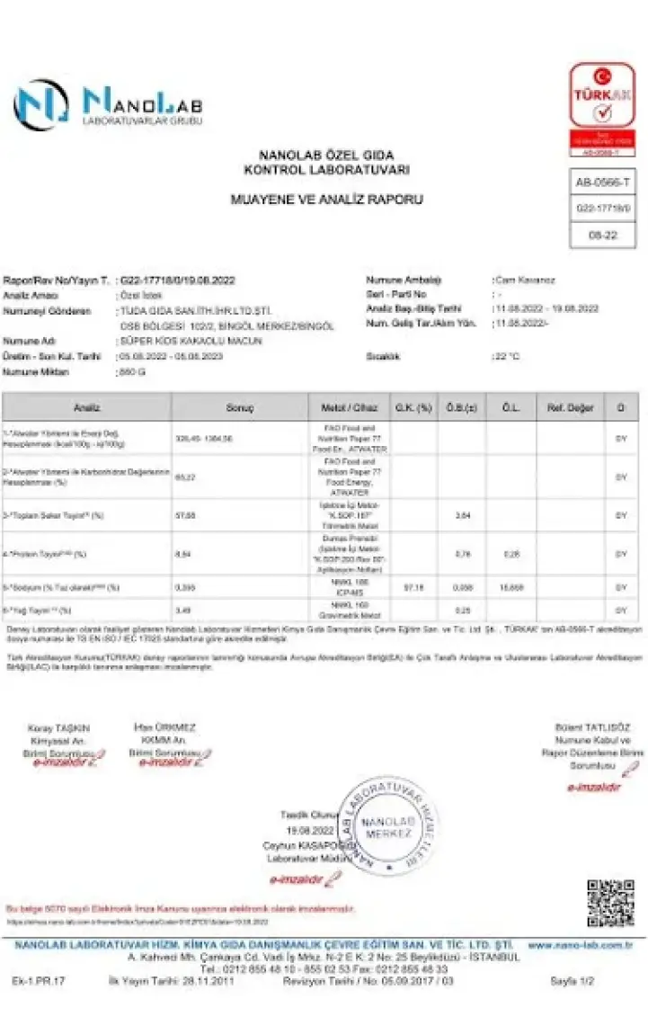 Tijda Kids Çocuk Kakaolu Macun 200 gr