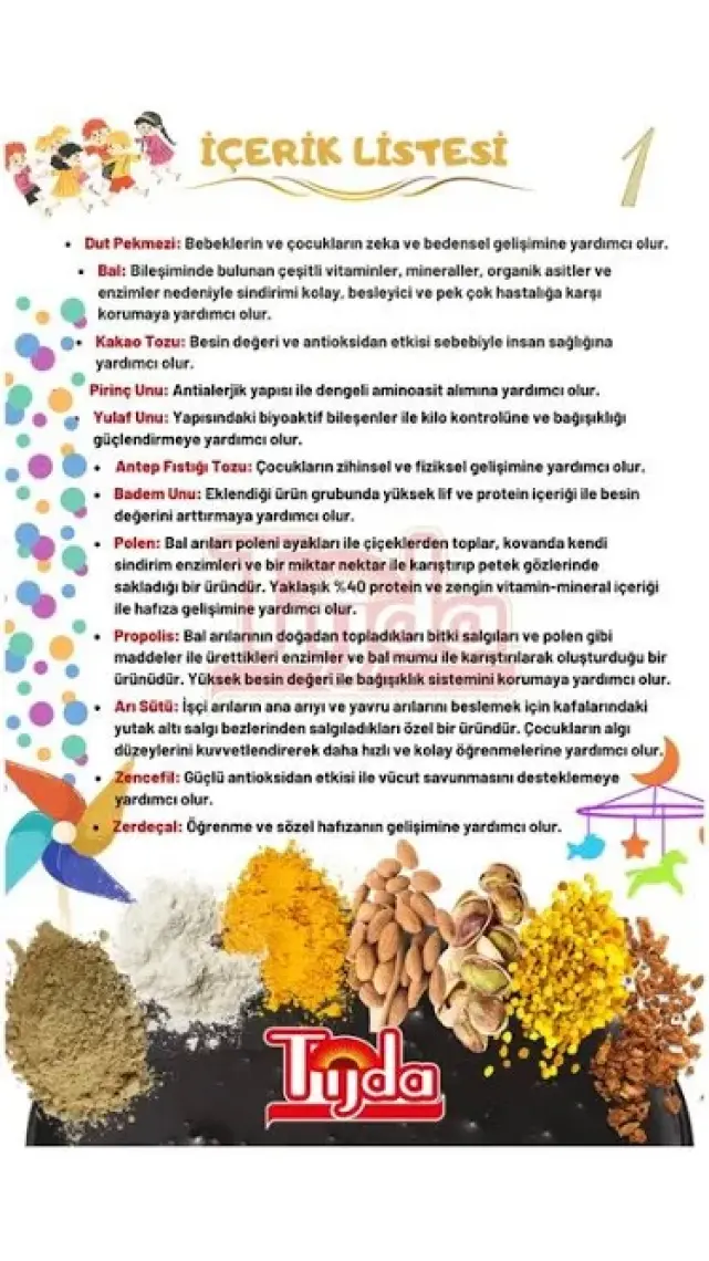 Tijda Kids Çocuk Kakaolu Macun 200 gr